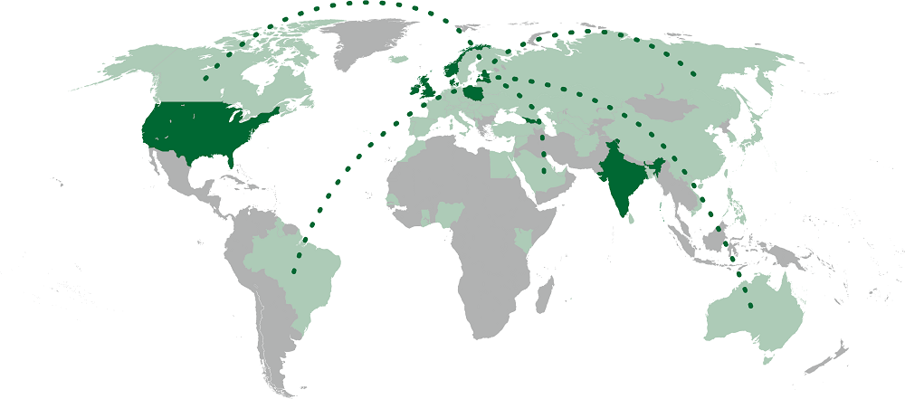 Valstis, no kurām ierodas medicīnas tūristi
